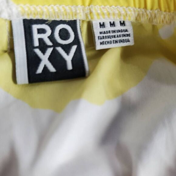 Roxy Women’s Yellow White Floral One Shoulder Dress Size M - Picture 5 of 7